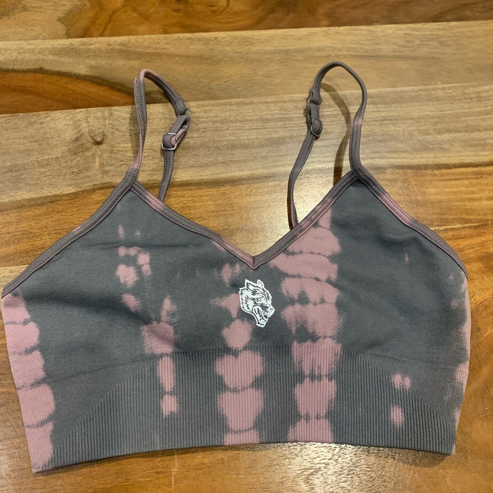 Darc Sport Tie-Dye Seamless Bralette - Pink & Gray